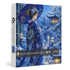 Snow Moon Garden Jigsaw Puzzle 1000 Pieces