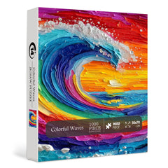 Vagues colorées puzzle de puzzle 1000 pièces