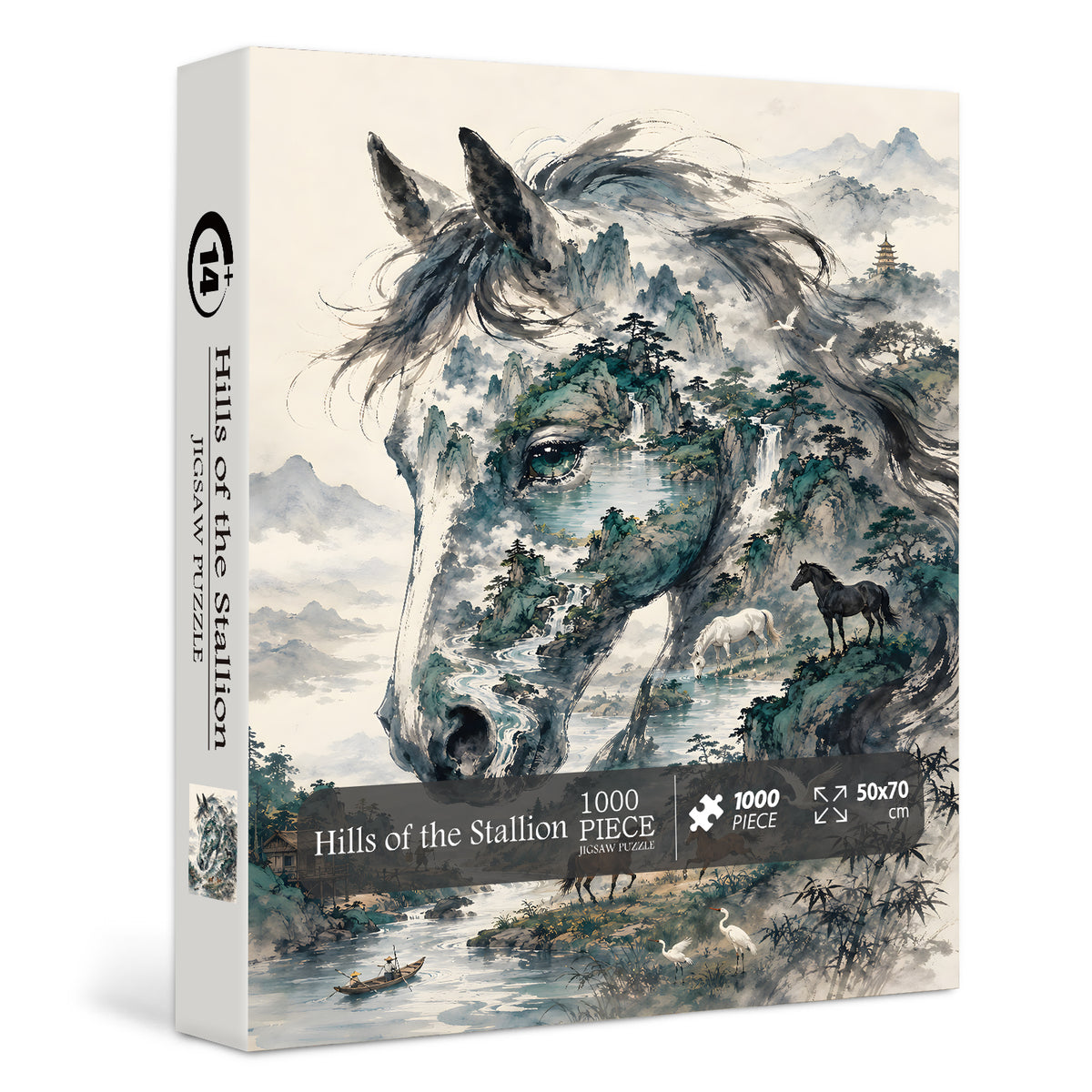 Hills of the Stallion Jigsaw Puzzle 1000 Pieces