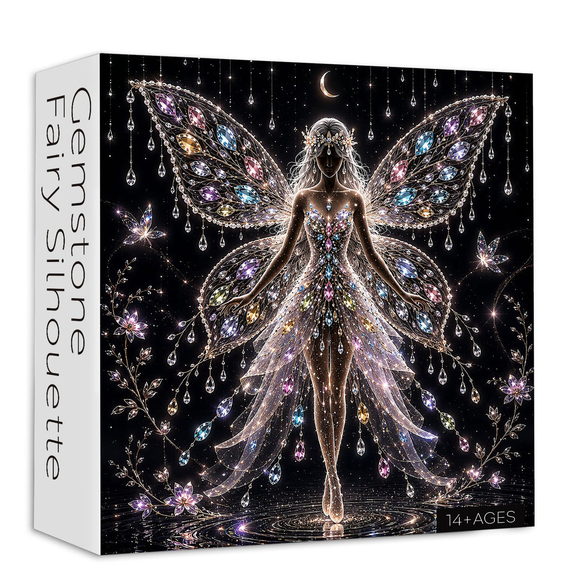 Edelstein-Feen-Silhouette-Puzzle, 1000 Teile
