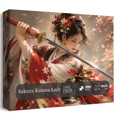 Sakura Katana Lady Jigsaw Puzzle 1000 Pieces