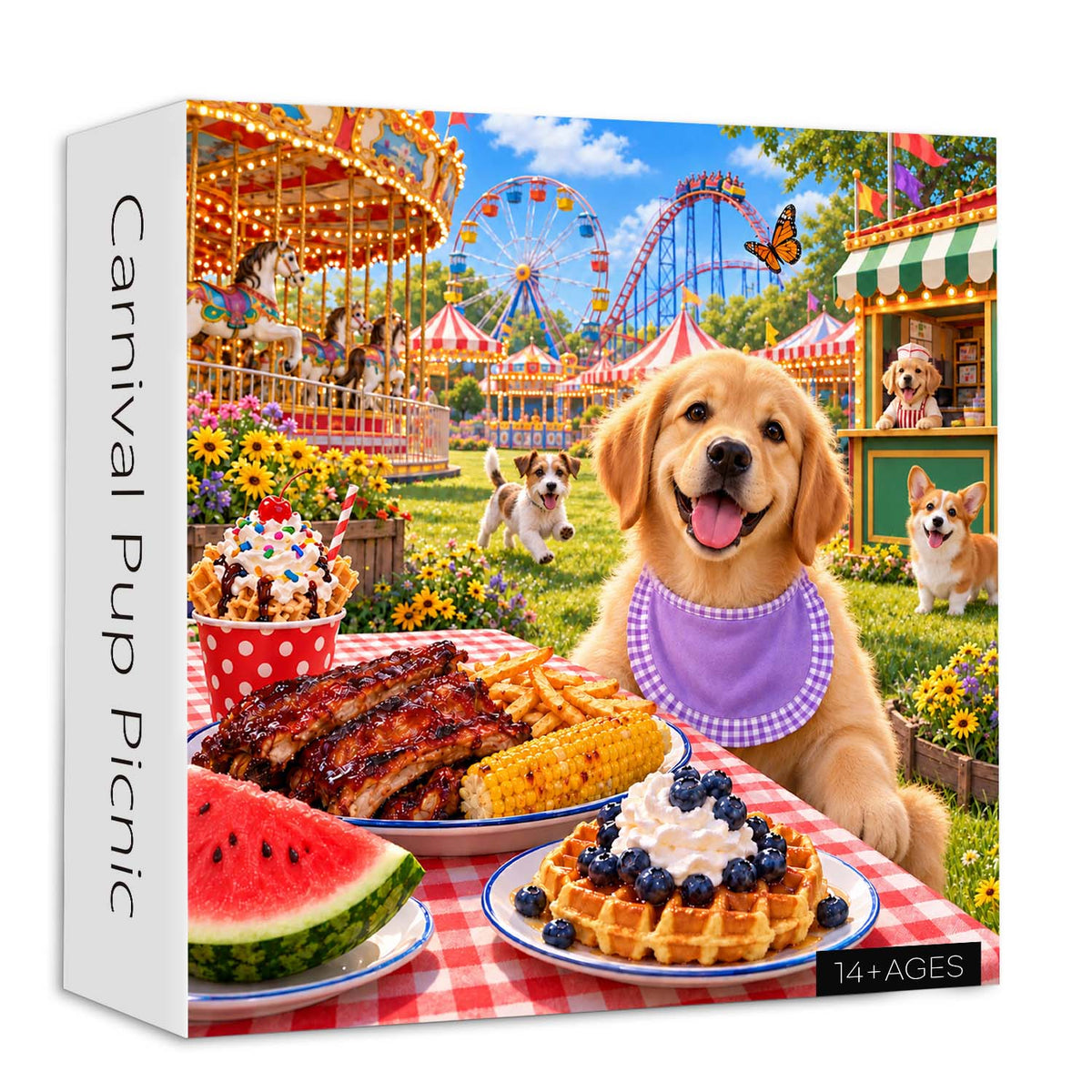 Carnival Pup Picnic Jigsaw Puzzle 1000 Pieces
