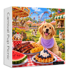 Carnival Pup Picnic Jigsaw Puzzle 1000 Pieces