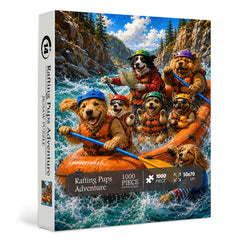 Rafting Pups Adventure Jigsaw Puzzle 1000 Pieces