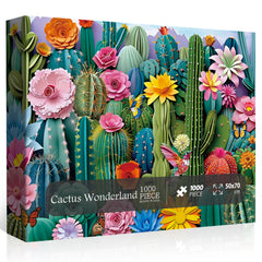 Cactus Wonderland Jigsaw Puzzle 1000 Pieces