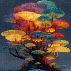 Mushroom Tree Jigsaw Puzzle 1000 Pieces