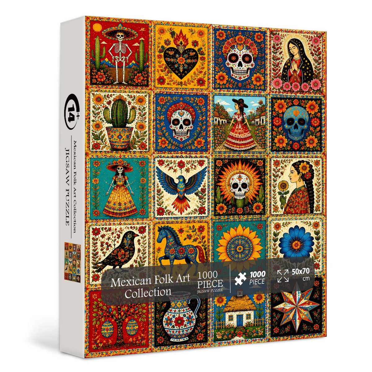 Mexican Folk Art Collection Jigsaw Puzzle 1000 Pieces
