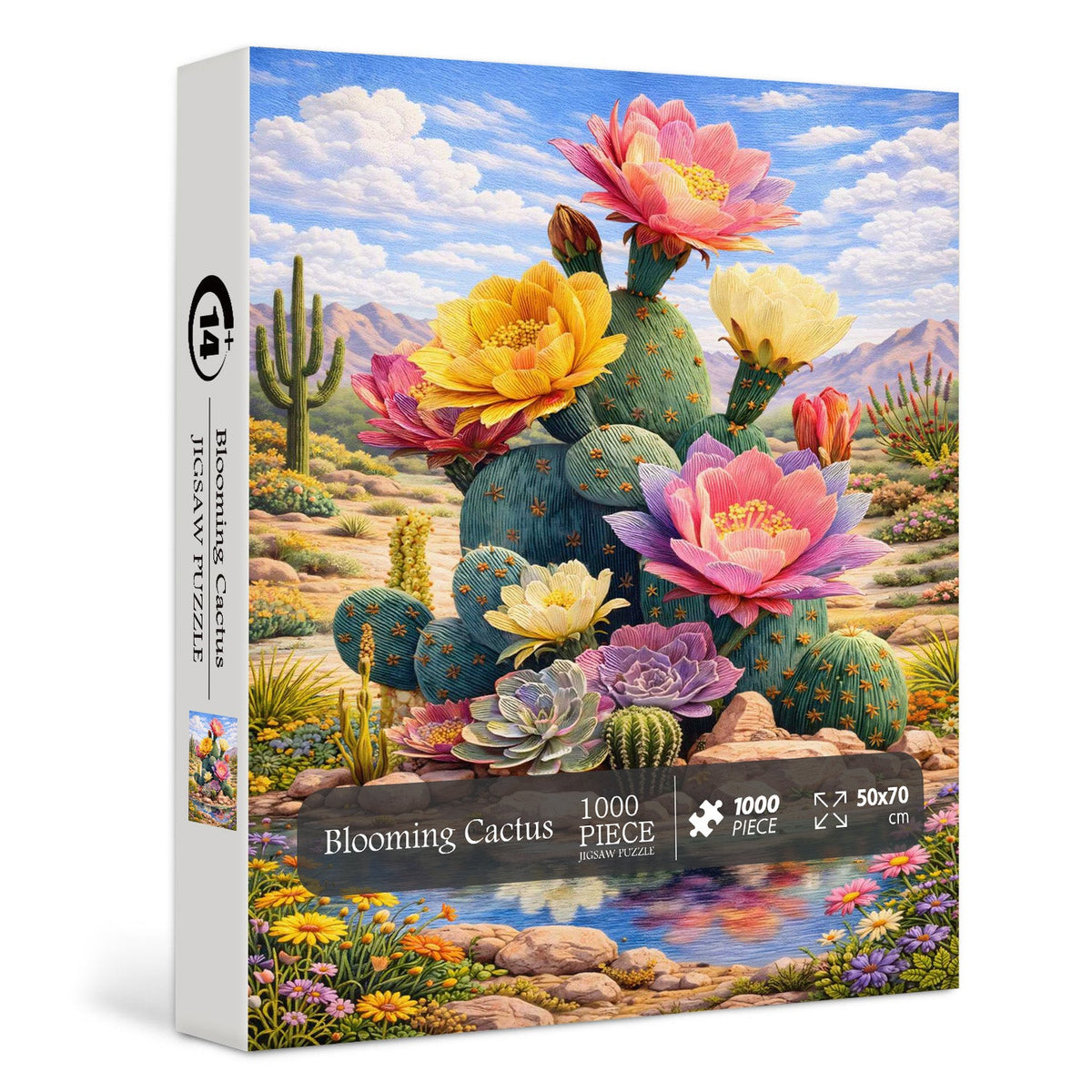 Puzzle „Blühender Kaktus“, 1000 Teile
