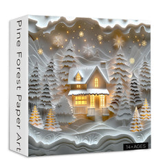 Pine Forest Paper Art Jigsaw Puzzles 1000 Pieces