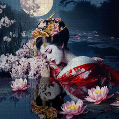Moonlit Blossom Tranquility Jigsaw Puzzle 1000 Pieces