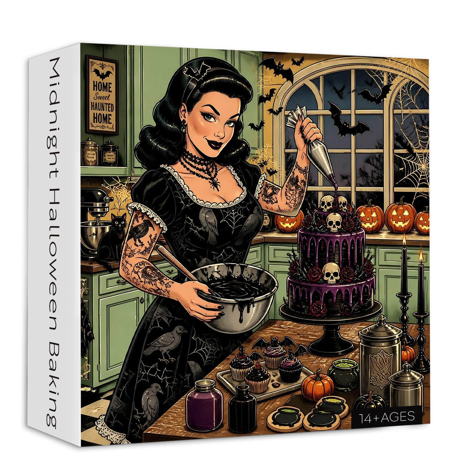 Midnight Halloween Baking Jigsaw Puzzle 1000 Pieces