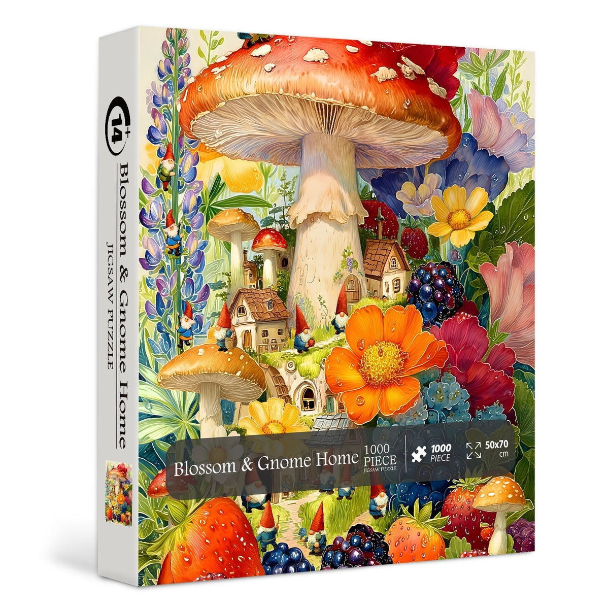 Blossom & Gnome Home Jigsaw Puzzle 1000 Pieces