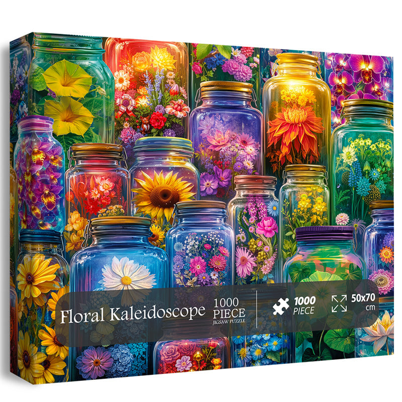 Floral Kaleidoscope Jigsaw Puzzle 1000 Pieces