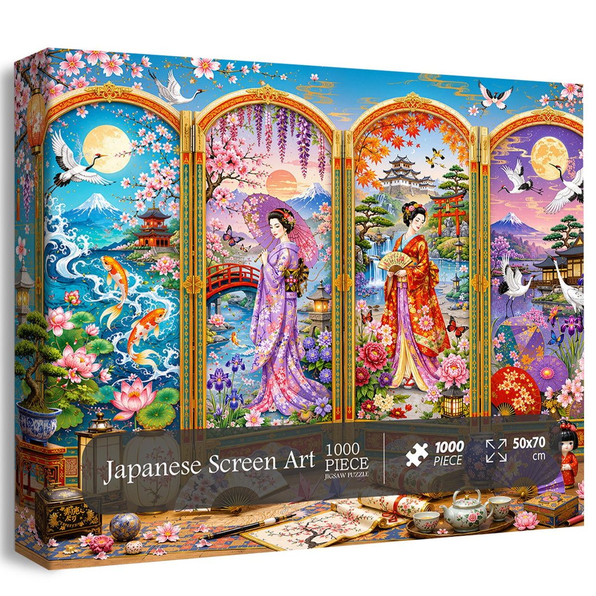 Puzzle con schermo artistico giapponese da 1000 pezzi