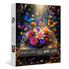 Book Blooms & Butterflies Jigsaw Puzzle 1000 Pieces