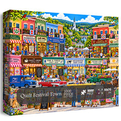 Quilt Festival Town Jigsaw Puzzle 1000 Pieces