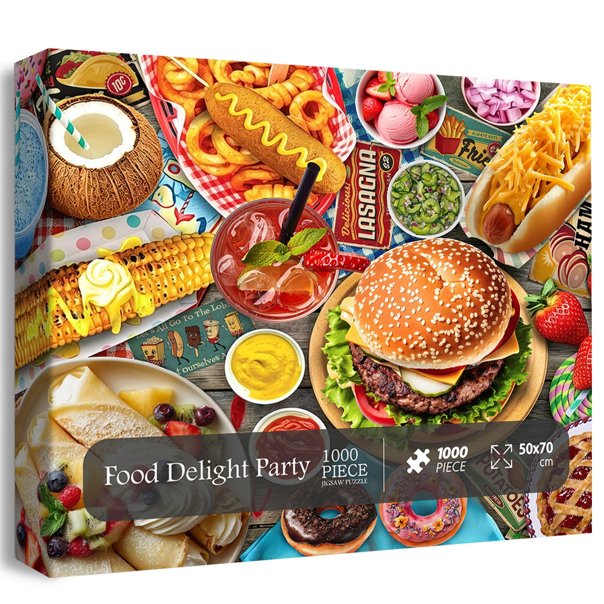 Puzzle per feste Food Delight, 1000 pezzi