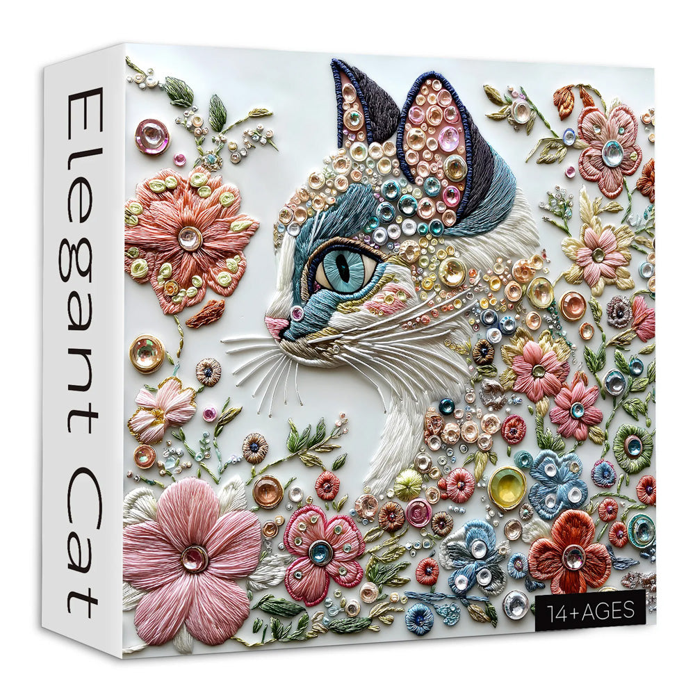 Elegant Cat Jigsaw Puzzle 1000 Pieces