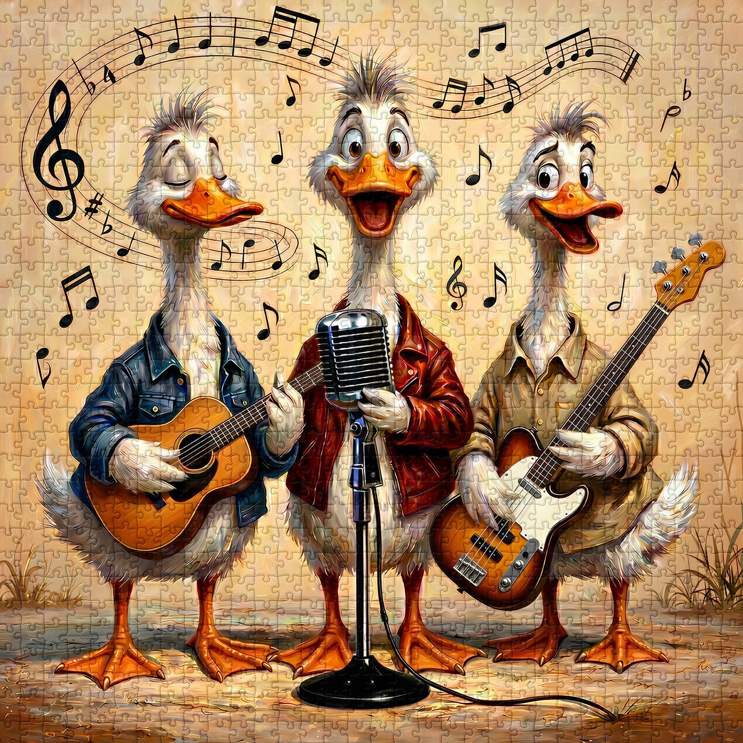 Entenband-Puzzle 1000 Teile