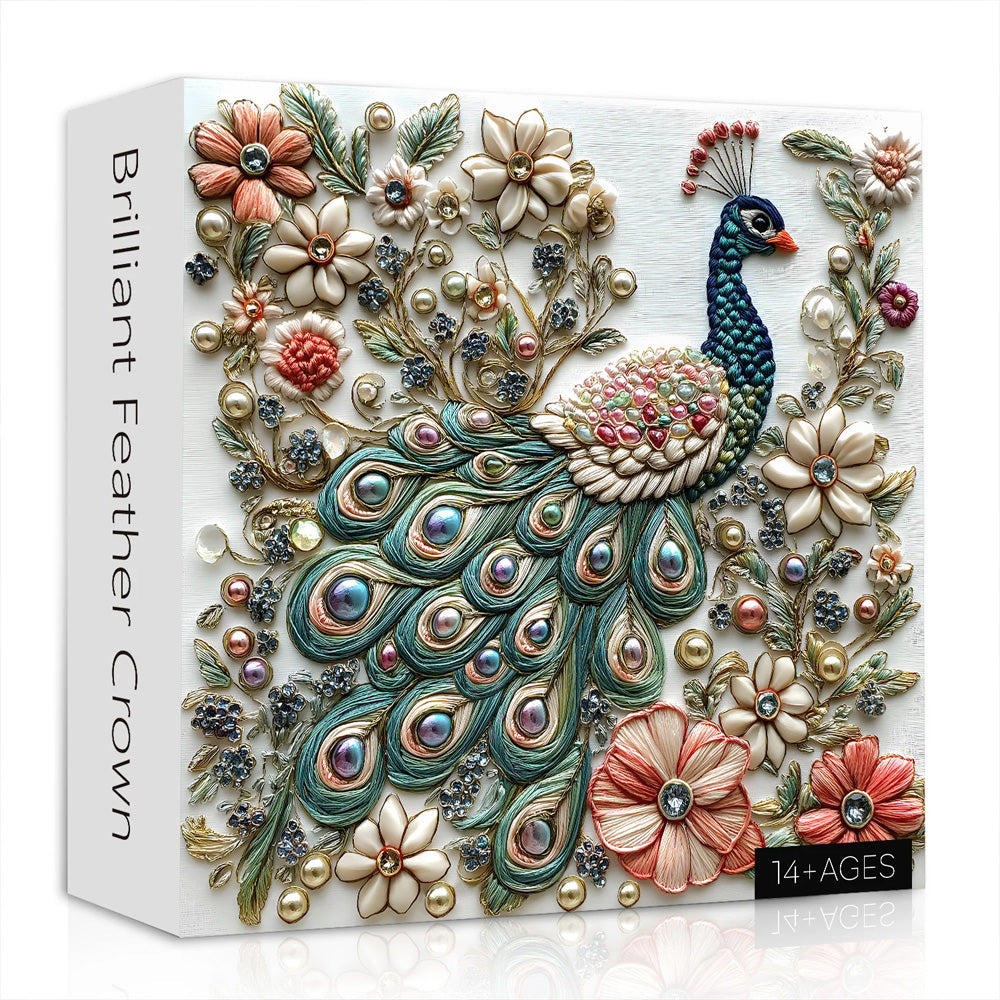 Brilliant Feather Crown Jigsaw Puzzle 1000 Pieces