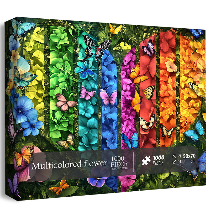 Multicolored Flower Jigsaw Puzzle 1000 Pieces