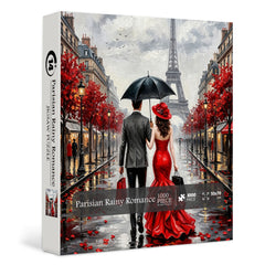 Parisian Rainy Romance Jigsaw Puzzle 1000 Pieces