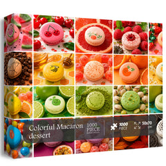 Colorful Macaron dessert Jigsaw Puzzle 1000 Pieces