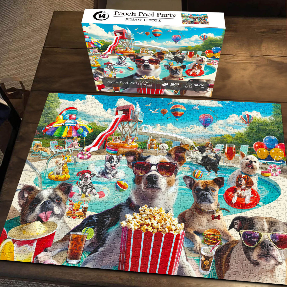 Pooch Pool Party Jigsaw Puzzles 1000 Pieces