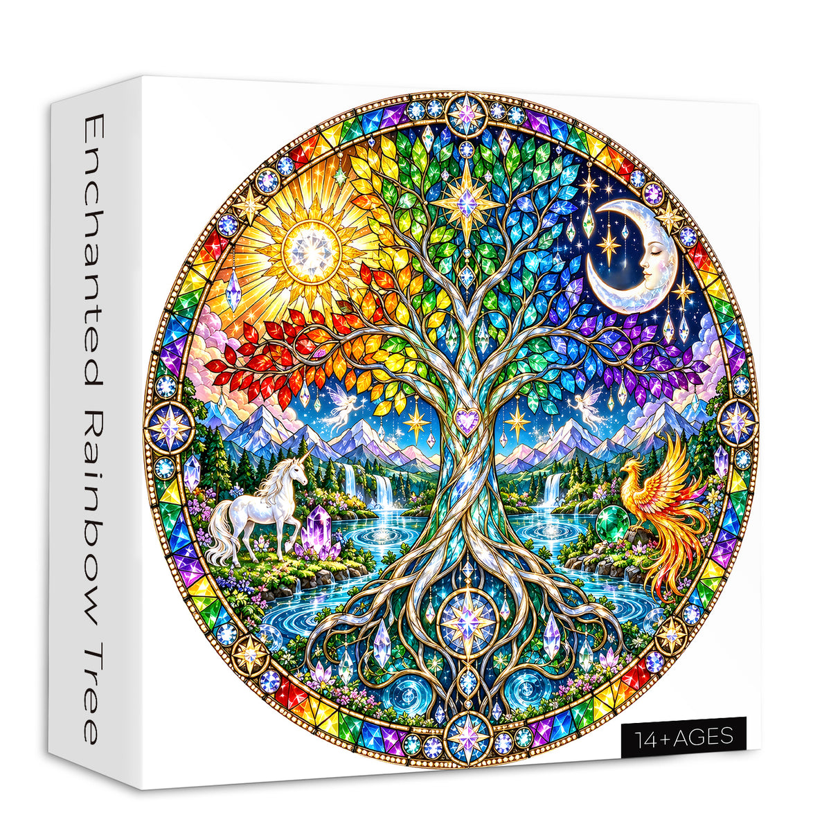 Enchanted Rainbow Tree Jigsaw Puzzle 1000 Pieces
