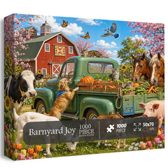 Barnyard Joy Jigsaw Puzzle 1000 Pieces