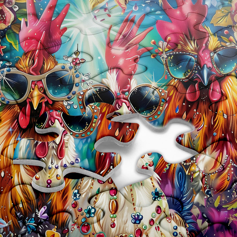 Colorful Exploding Chicken Jigsaw Puzzles 1000 Pieces – Pickforu Puzzle