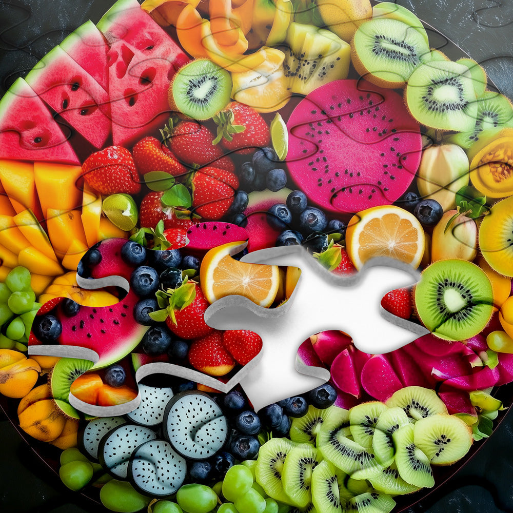 Rainbow Fruit Platter Jigsaw Puzzles 1000 Pieces