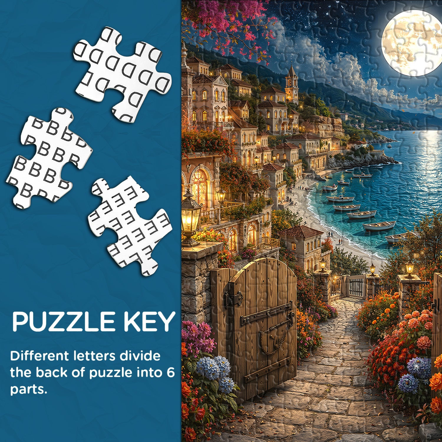 Moonlit Cove Jigsaw Puzzle 1000 Pieces