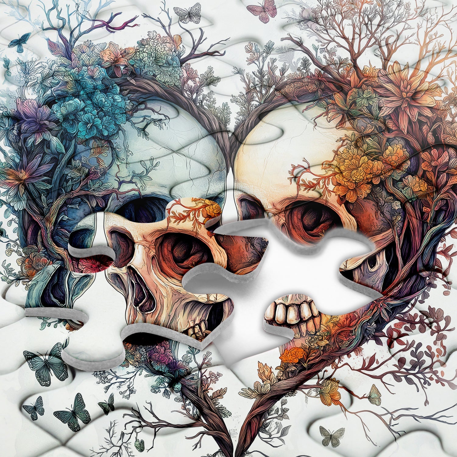 Heart of Skulls Jigsaw Puzzles 1000 Pieces