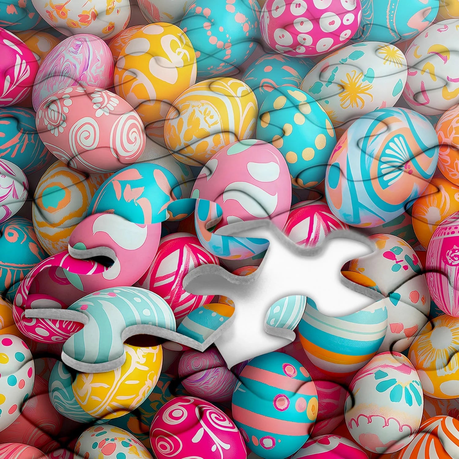 Easter Eggs Jigsaw Puzzle 1000 Pieces