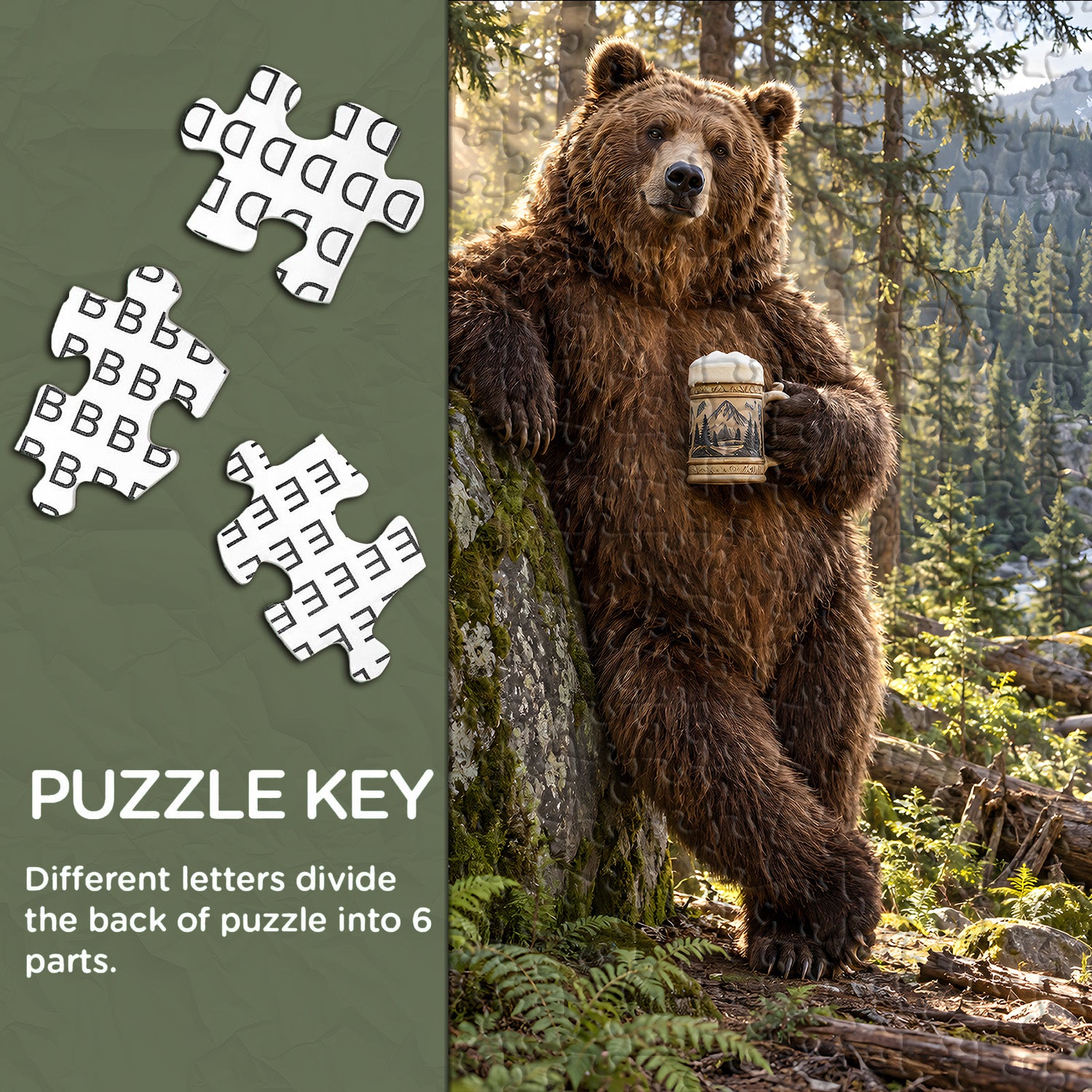 Bear’s Beer Break Jigsaw Puzzle 1000 Pieces