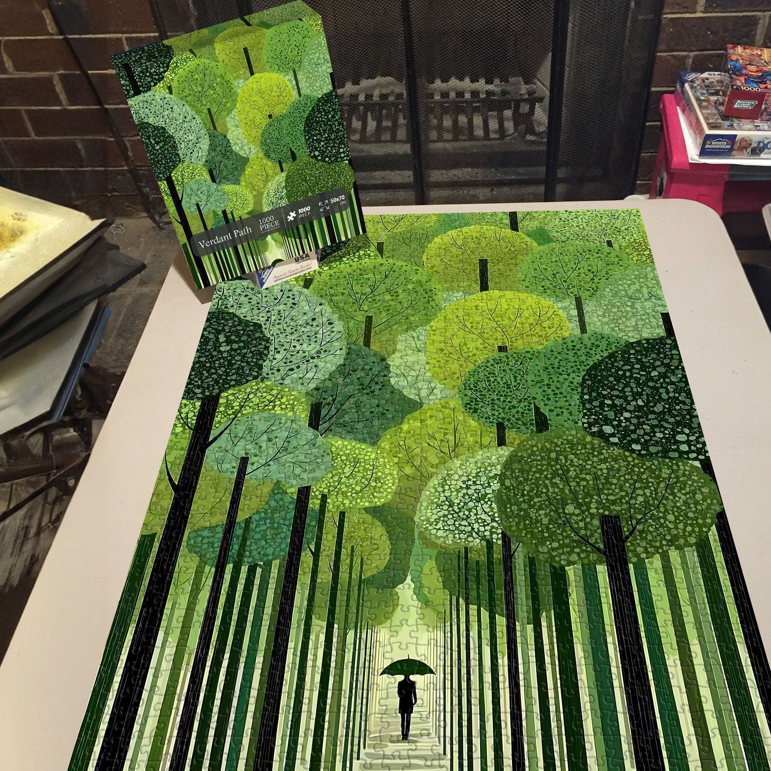 Puzzle del sentiero verdeggiante, 1000 pezzi