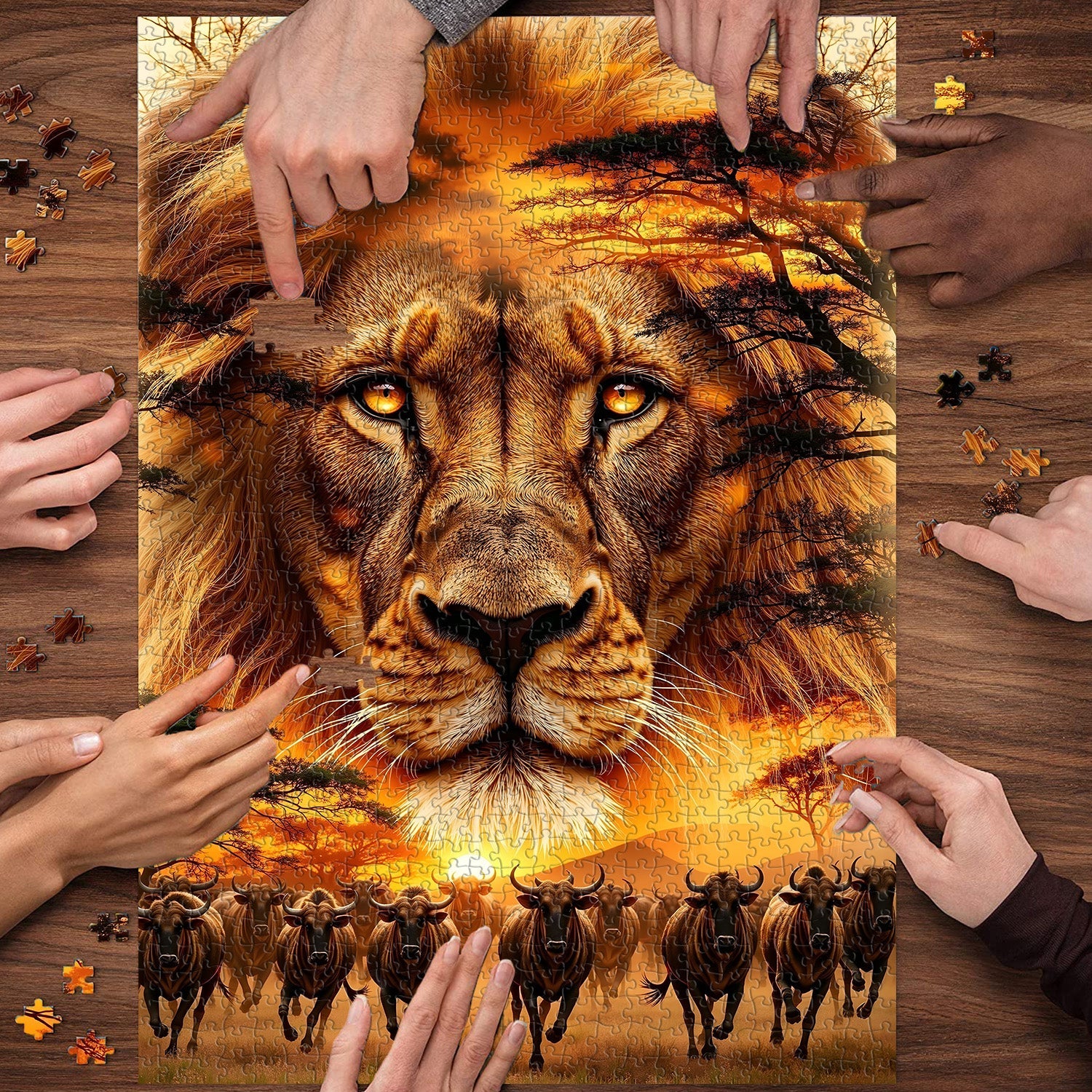 Puzzle del Re delle Praterie, 1000 pezzi