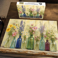 Wildflowers in Bottles Jigsaw Puzzle 1000 Pieces