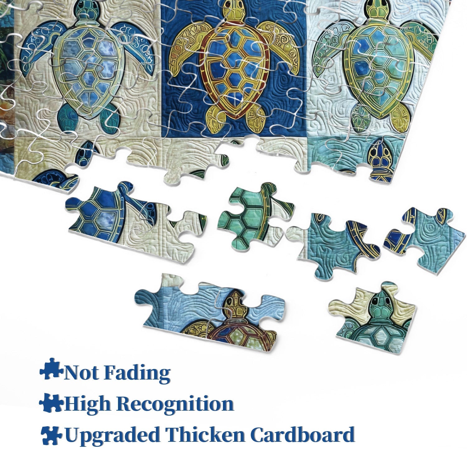 Fabric Turtle Jigsaw Puzzle 1000 Pieces