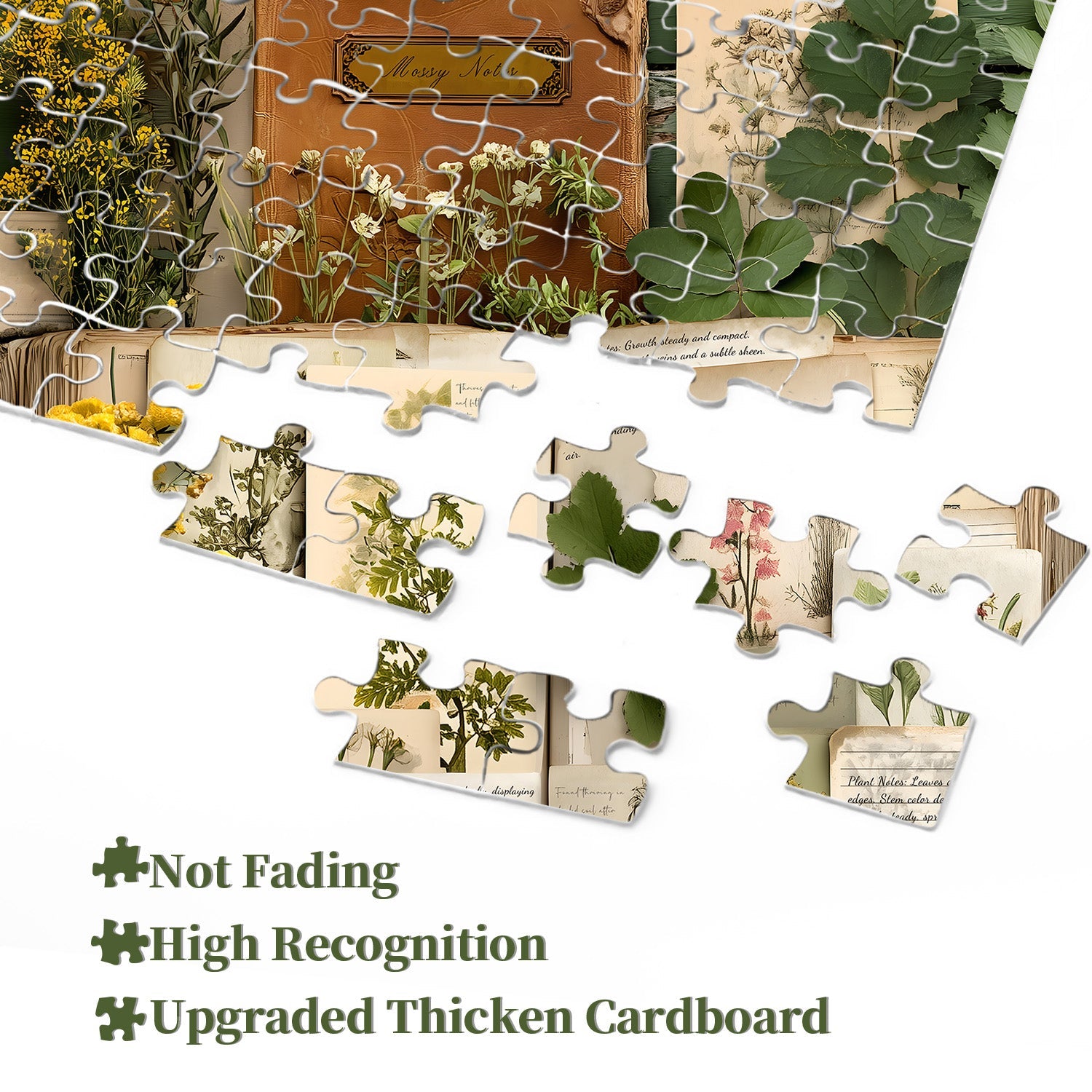 Vintage Botanical Diary Jigsaw Puzzle 1000 Pieces