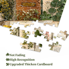 Vintage Botanical Diary Jigsaw Puzzle 1000 Pieces