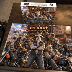 Puzzle Gang de Motards de Chèvre Sauvage 1000 Pièces