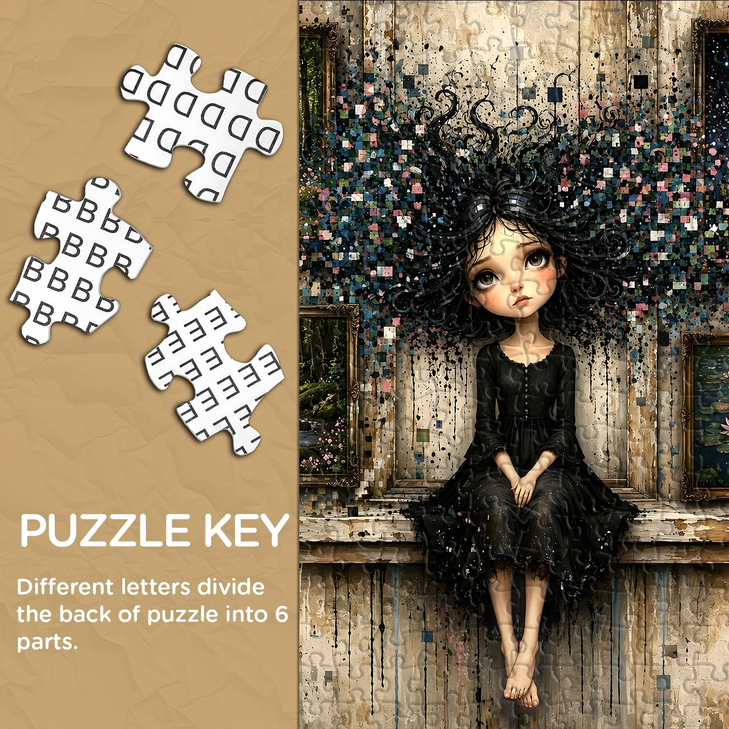 Dream Gallery Girl Jigsaw Puzzle 1000 Pieces