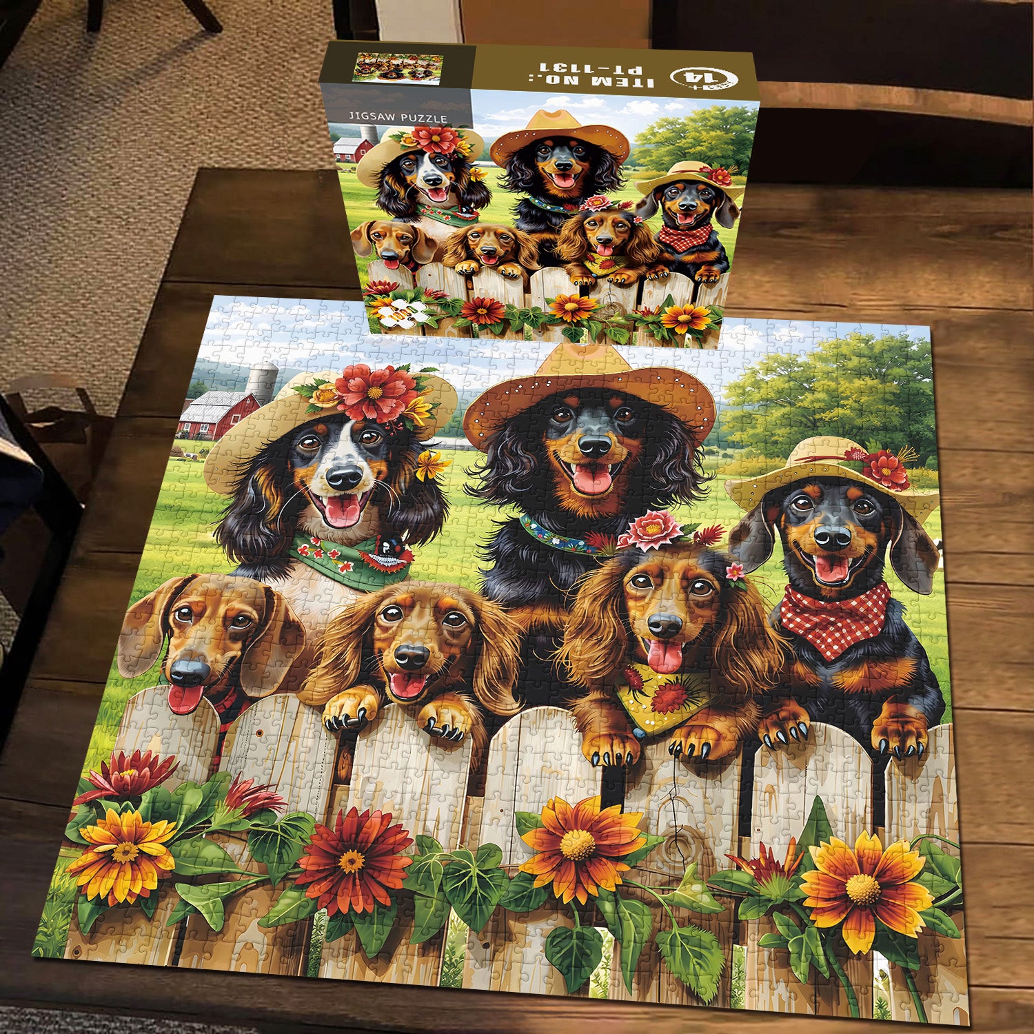 Dachshund Family Jigsaw Puzzle 1000 Pieces