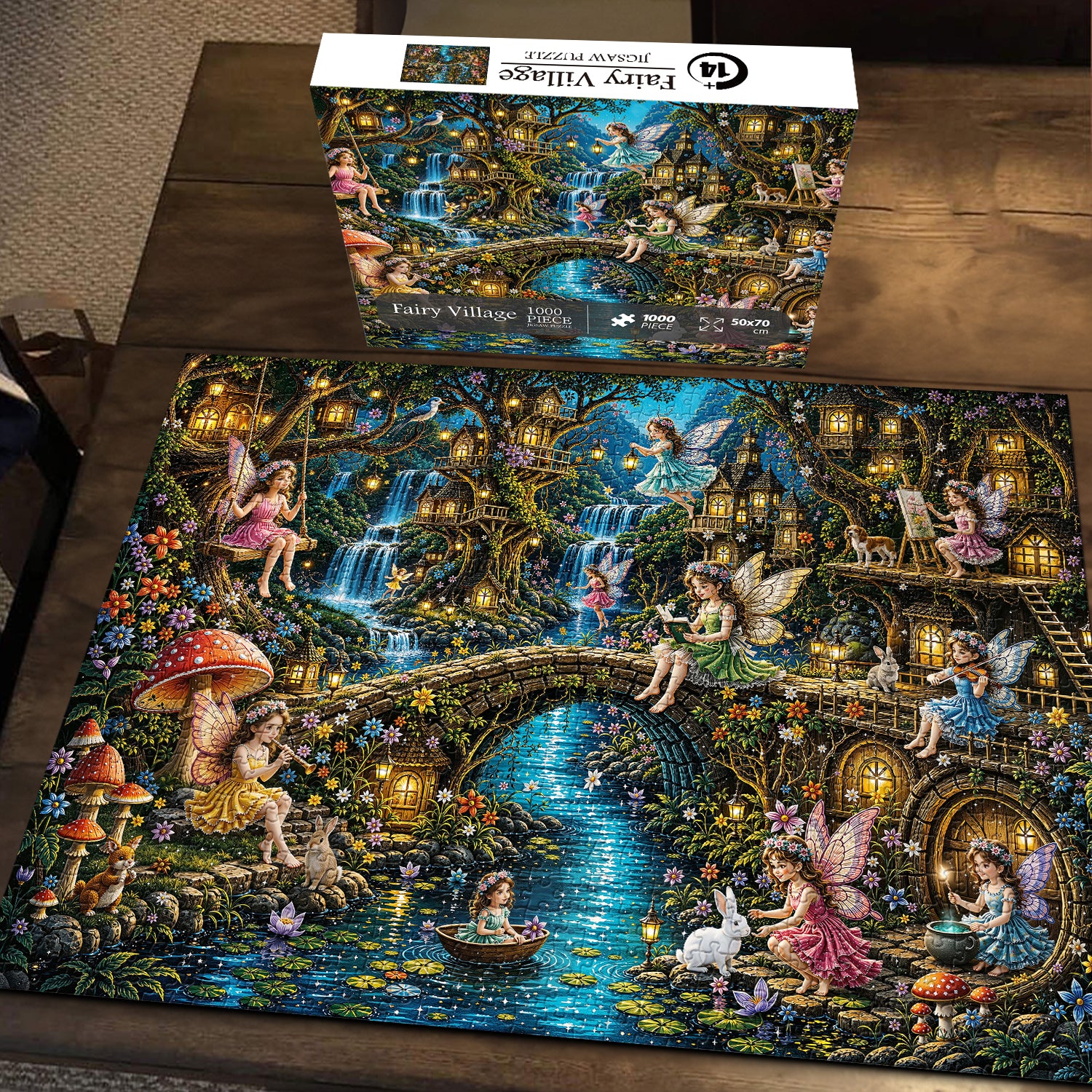 Fairy Village Jigsaw Puzzle 1000 Pieces