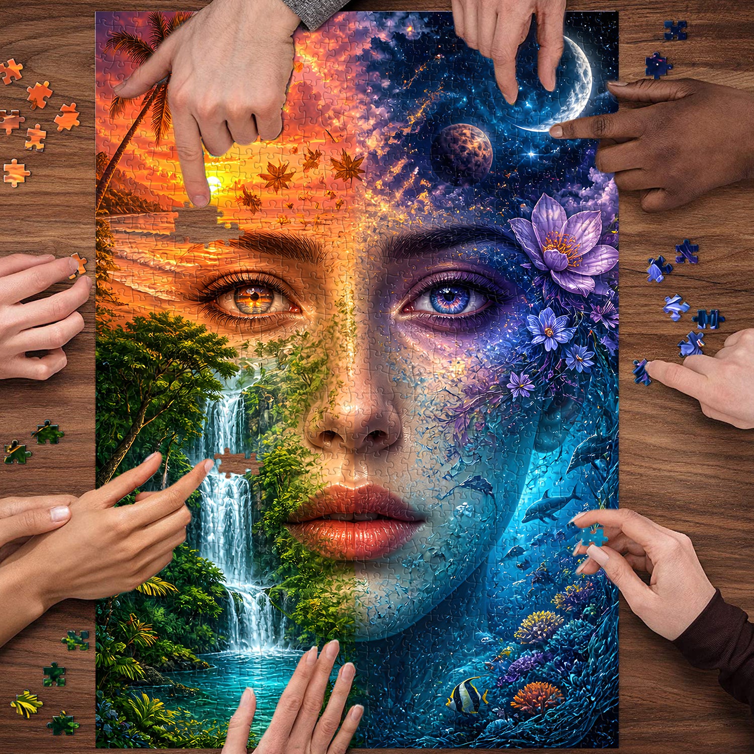 Halves of Nature Jigsaw Puzzle 1000 Pieces