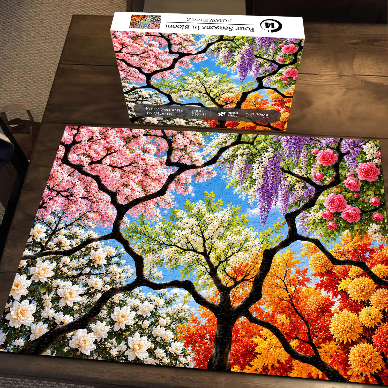 Four Seasons in Bloom Jigsaw Puzzle 1000 Pieces
