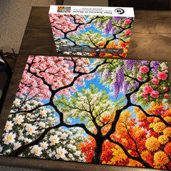 Four Seasons in Bloom Jigsaw Puzzle 1000 Pieces