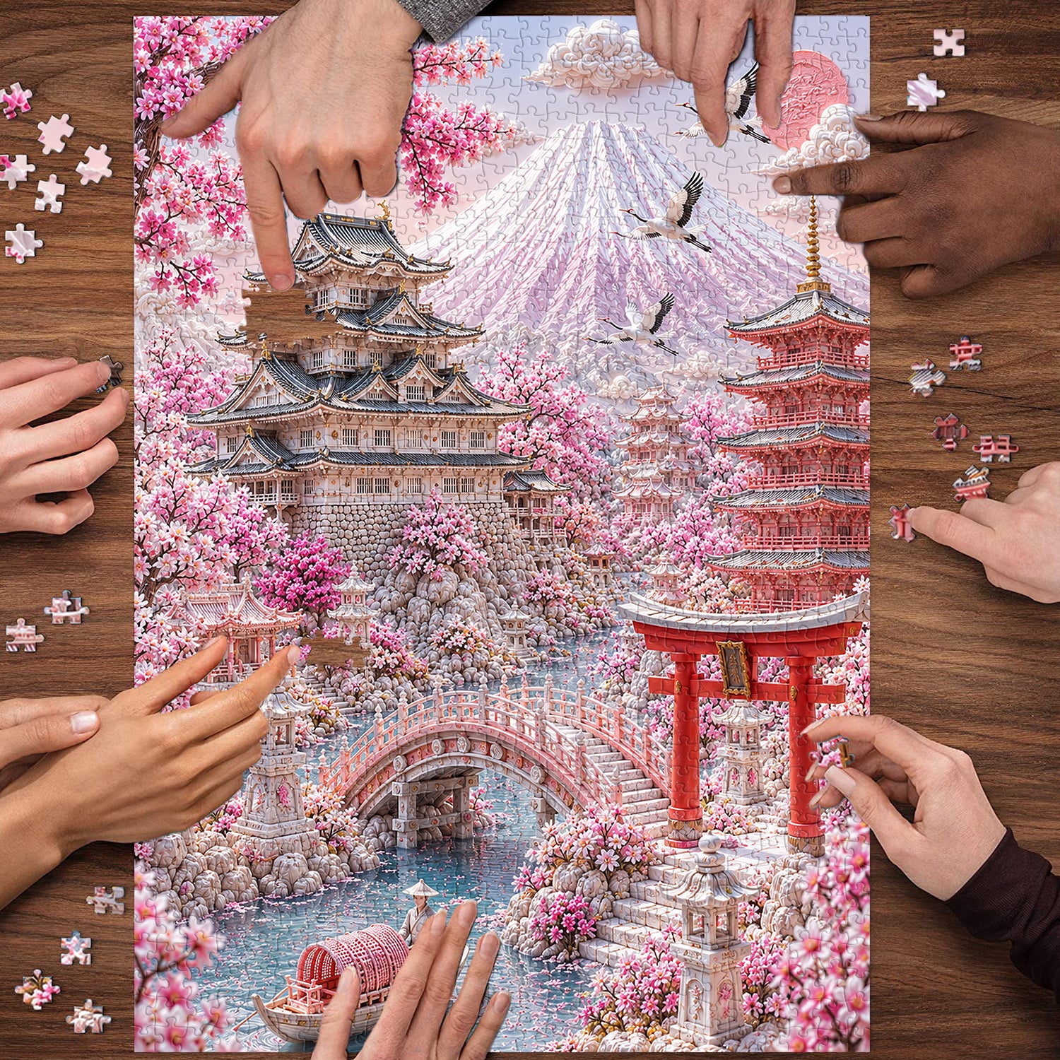 Sakura Wonderland Jigsaw Puzzle 1000 Pieces